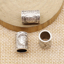 Load image into Gallery viewer, Set of 3 Viking Valknut Beard Beads
