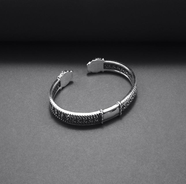 Silver Viking Jormungandr Bracelet