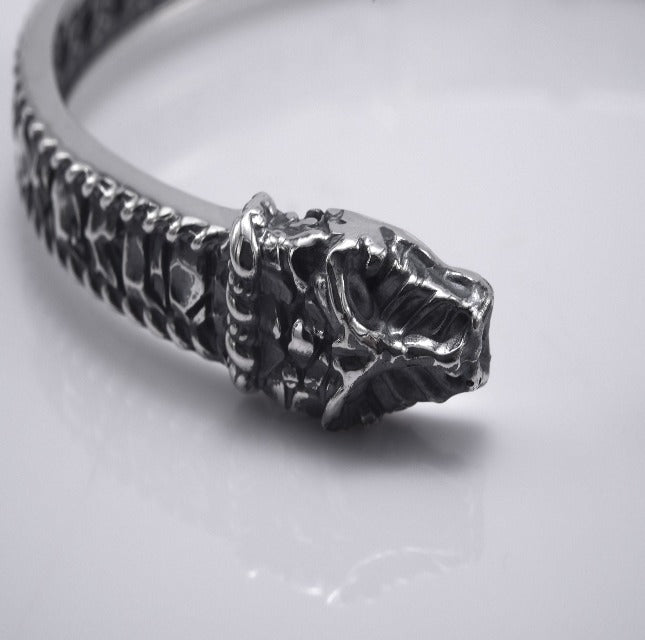 Silver Viking Jormungandr Bracelet