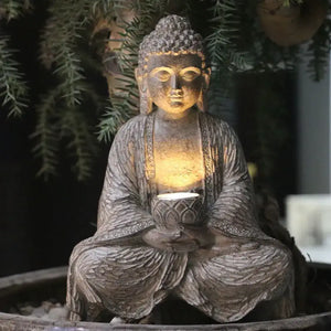 Solar Light Buddha Garden Statue