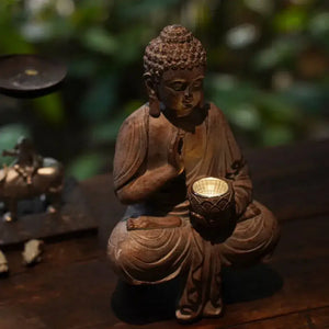 Solar Light Buddha Garden Statue