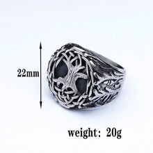 Load image into Gallery viewer, Stainless Steel Viking Tree Of Life Ring
