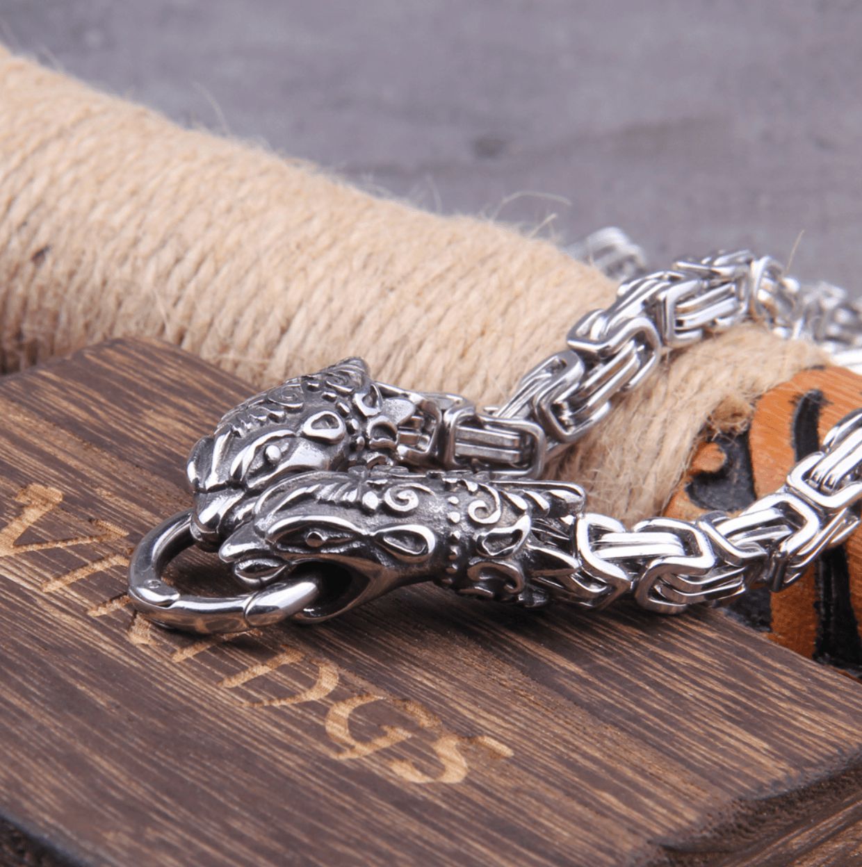 Thor's Hammer Serpent Mjolnir King's Chain Necklace