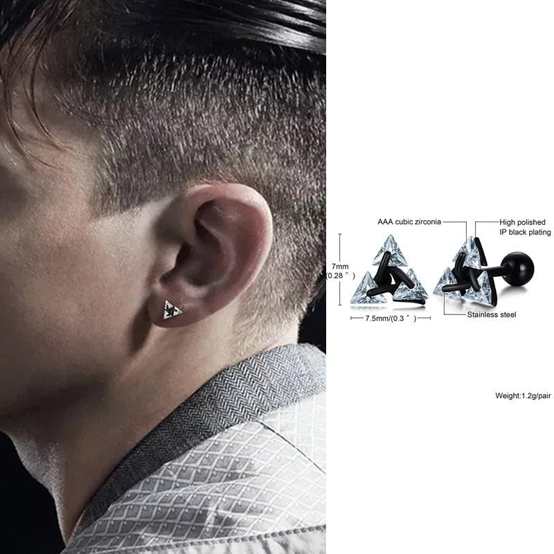 Triangle Stud Earrings