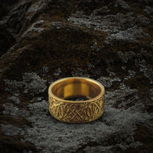 Load image into Gallery viewer, Viking Urnes Ring in 14K/18K Gold | Handcrafted Historical Jewelry
