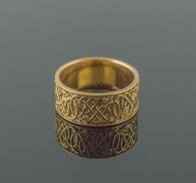 Viking Urnes Ring in 14K/18K Gold | Handcrafted Historical Jewelry