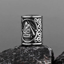 Load image into Gallery viewer, Valknut Viking Beard Bead
