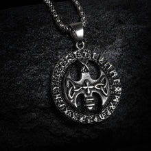 Load image into Gallery viewer, Viking Chain Necklace With Rune Axe Pendant
