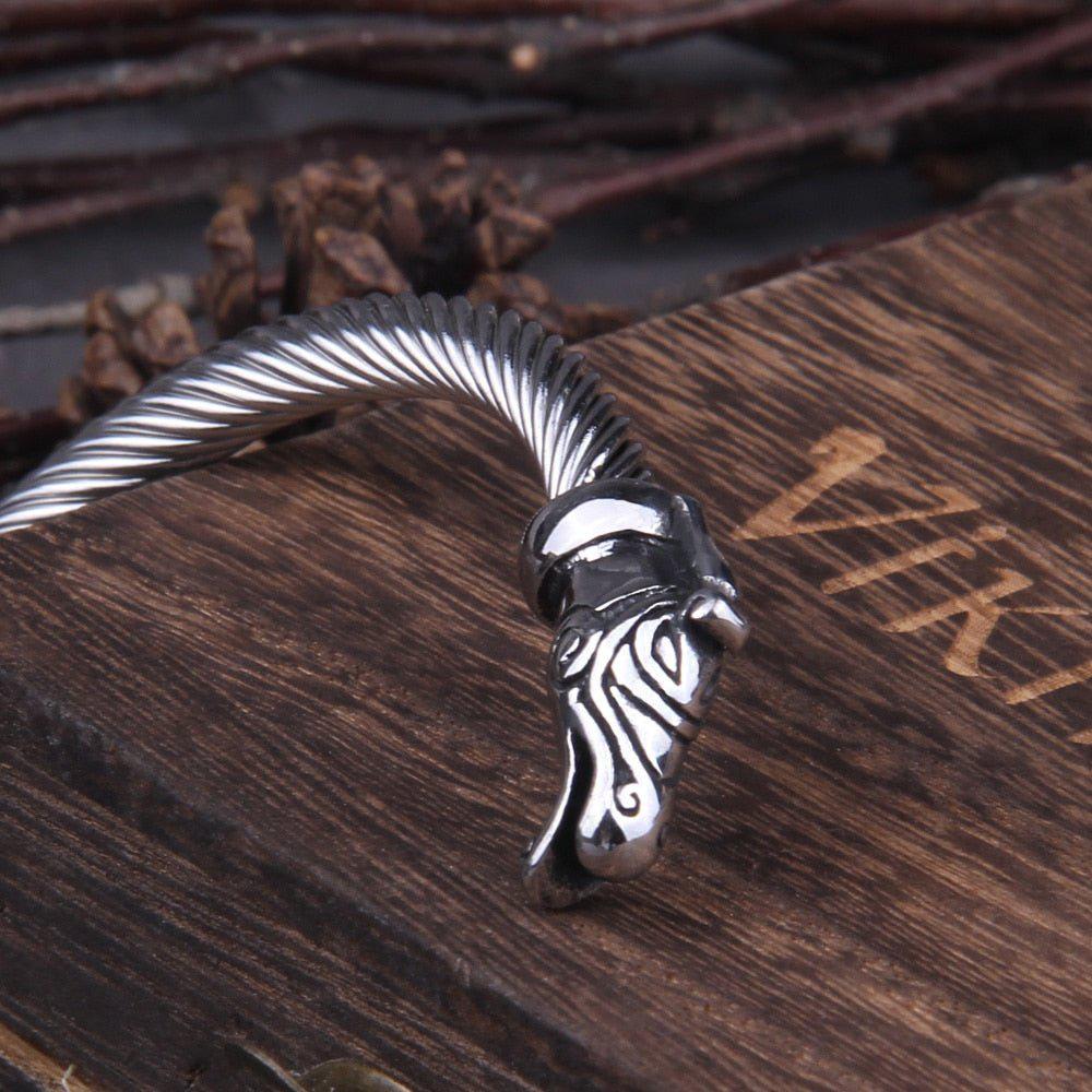 Viking Dragon Torc Arm Ring Bracelet