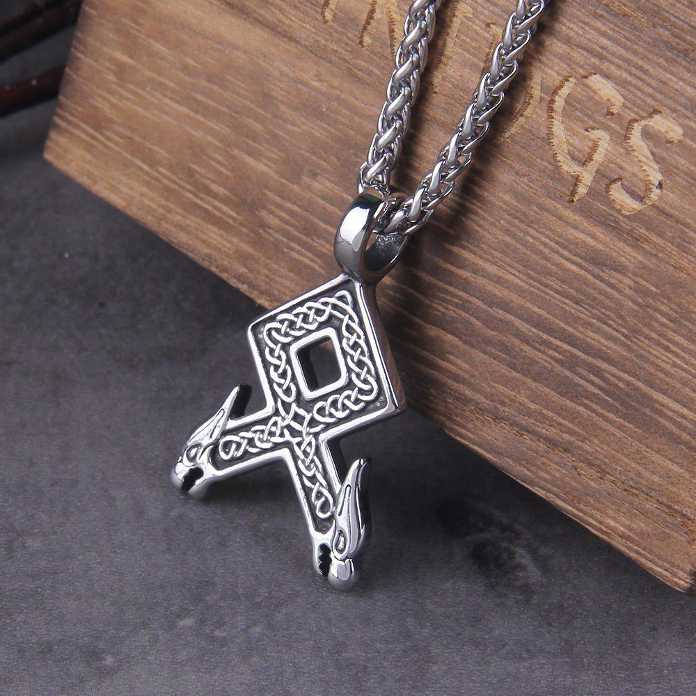 Viking Knotwork Stainless Steel Necklace