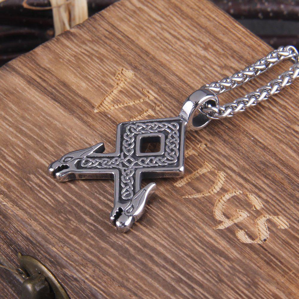 Viking Knotwork Stainless Steel Necklace