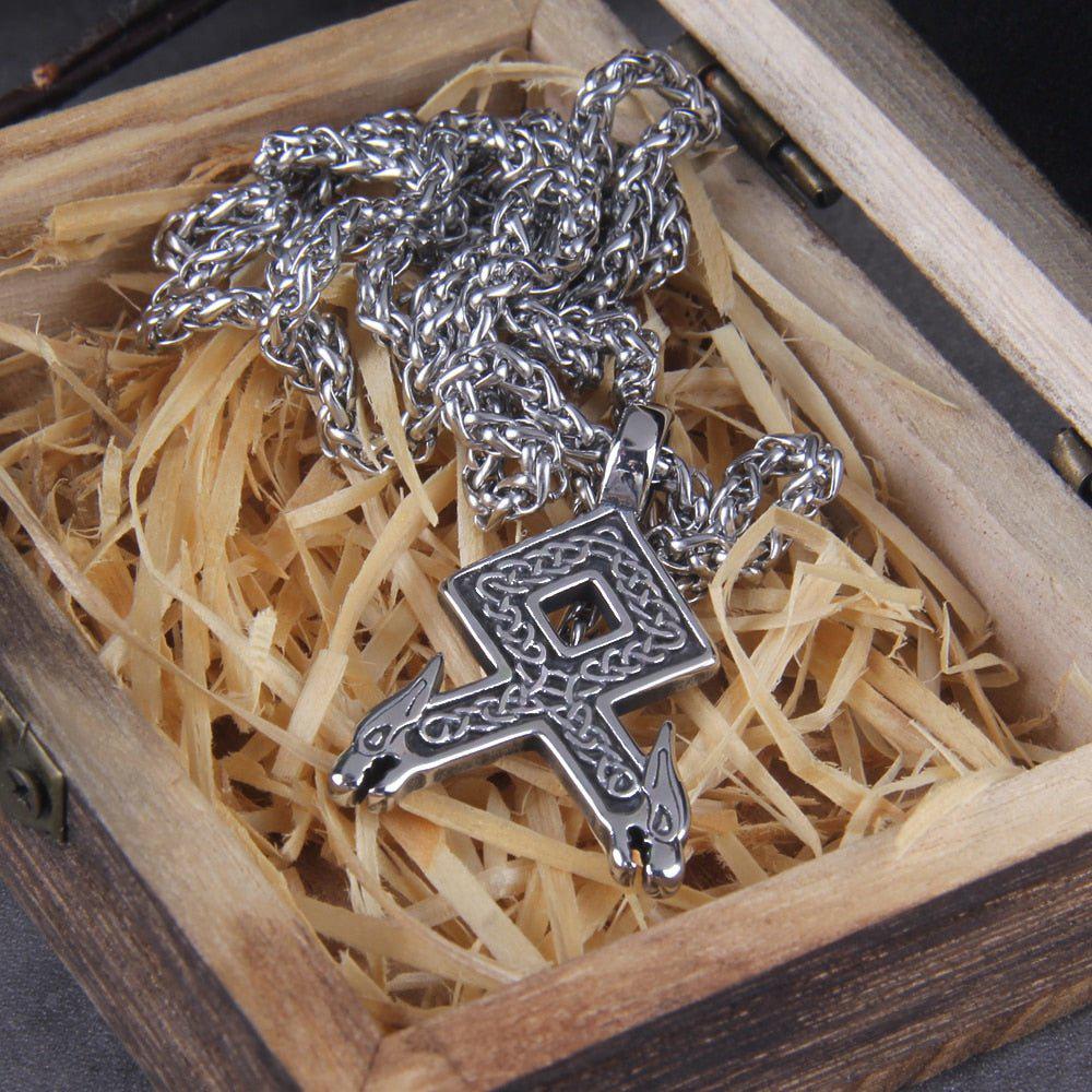 Viking Knotwork Stainless Steel Necklace