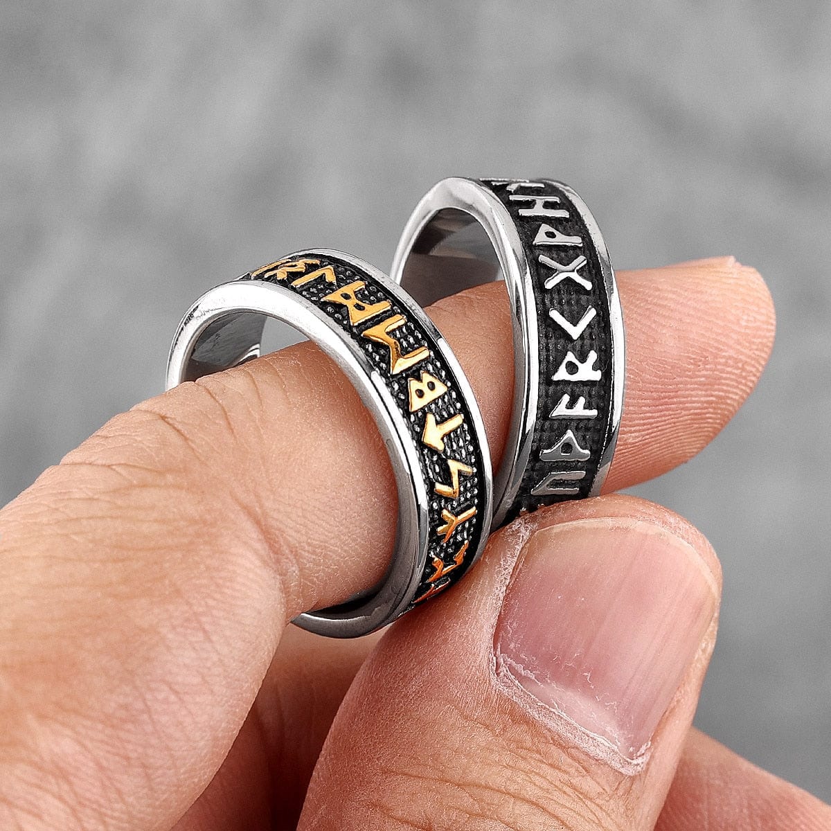 Viking Norse Futhark Ring