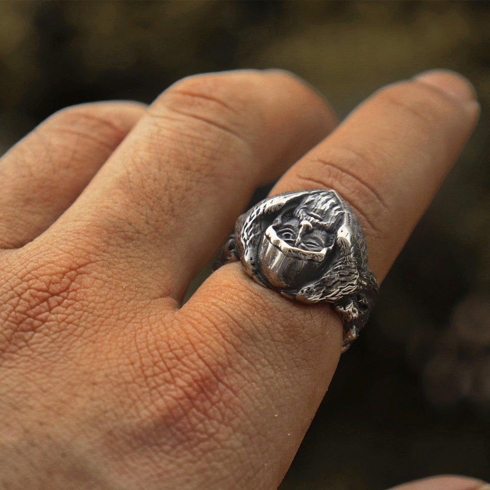 Viking Odin Ring Stainless Steel Jewelry