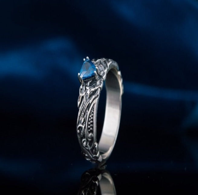 Handcrafted Sterling Silver Viking Ring | Artisan Crafted Norse Jewelry