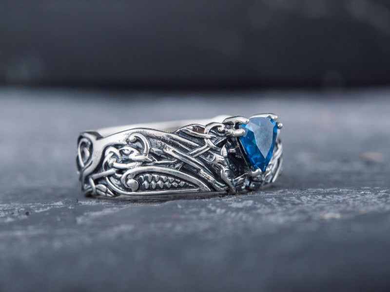 Handcrafted Sterling Silver Viking Ring | Artisan Crafted Norse Jewelry