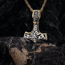 Load image into Gallery viewer, Viking Thor&#39;s Hammer Necklace
