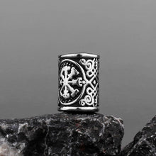 Load image into Gallery viewer, Viking Vegvisir Compass Beard Bead
