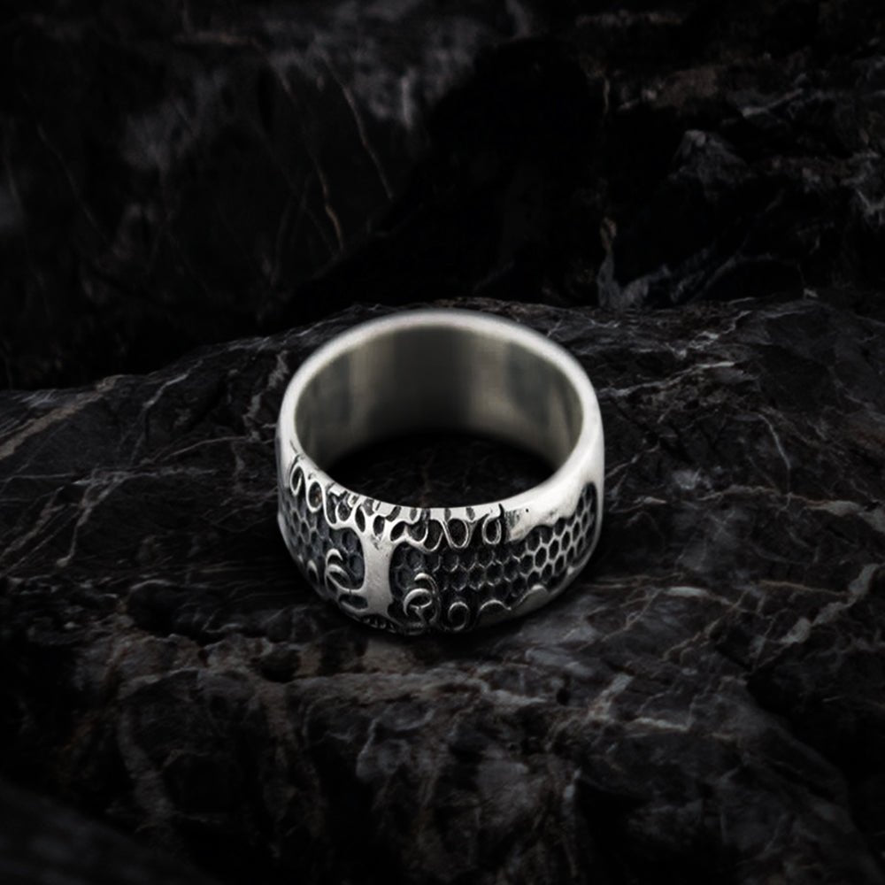 Yggdrasil Symbol Ring Sterling Silver Handmade Ring