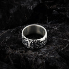 Load image into Gallery viewer, Yggdrasil Symbol Ring Sterling Silver Handmade Ring
